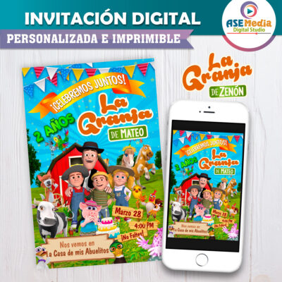 La Granja de Zenón Invitación Digital Personalizada