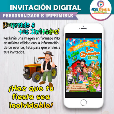 La Granja de Zenón Invitación Digital Personalizada