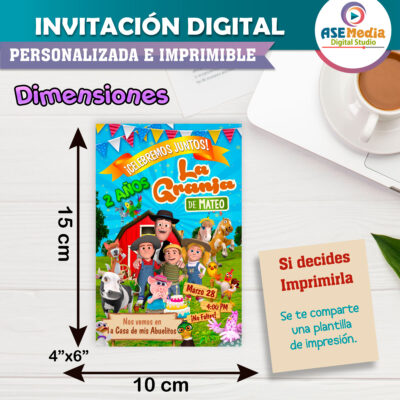 La Granja de Zenón Invitación Digital Personalizada