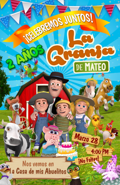 La Granja de Zenón Invitación Digital Personalizada