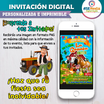 La Granja de Zenón Invitación Digital Personalizada #2