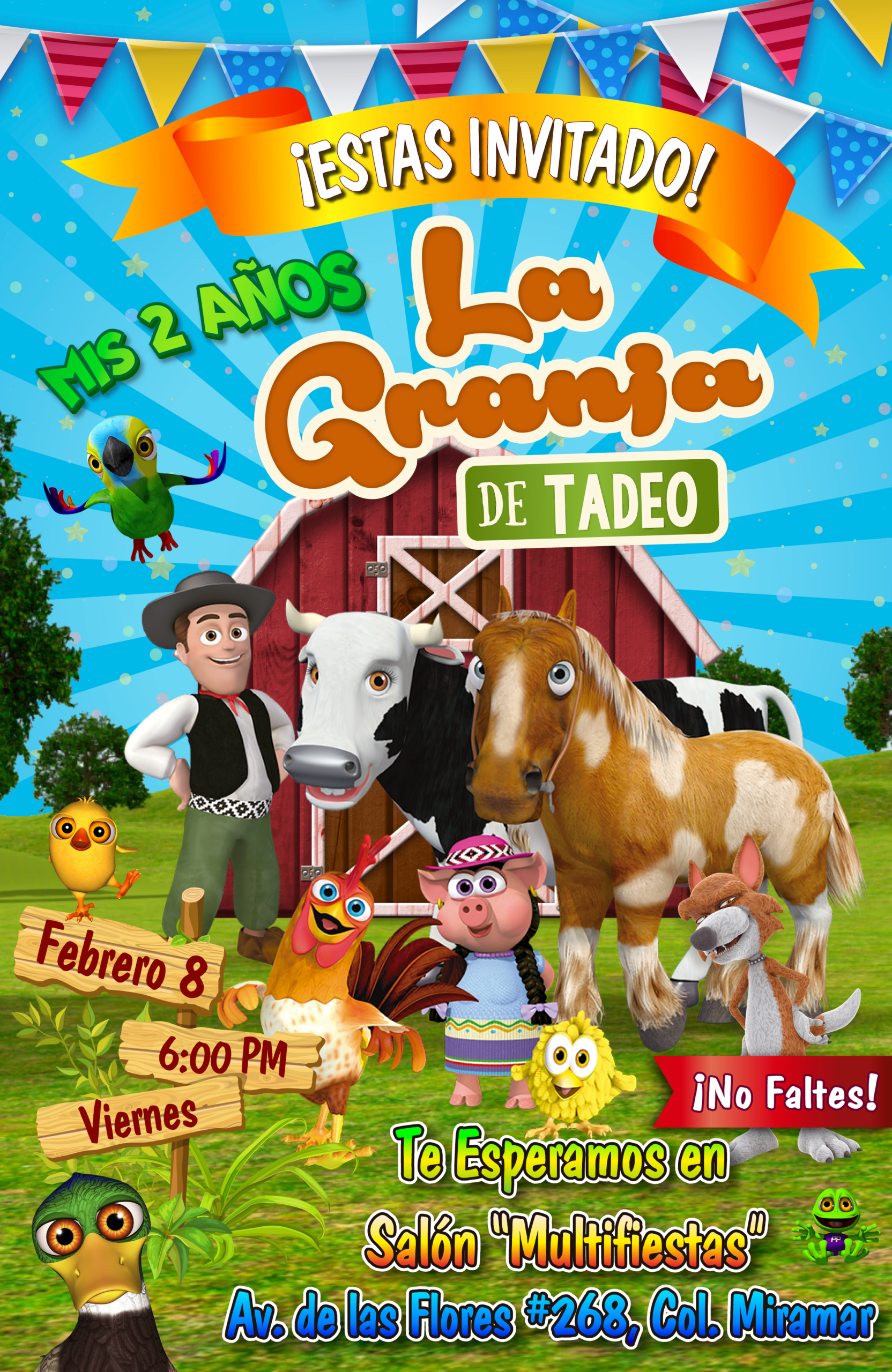 La Granja de Zenón Invitación Digital Personalizada #2