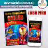 Iron Man Invitación Digital Personalizada #4