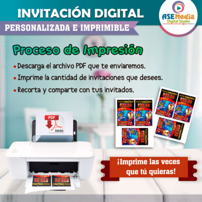 Iron Man Invitación Digital Personalizada #4