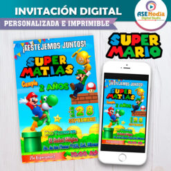 Mario Bros Invitación Digital
