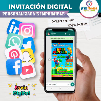 Mario Bros Invitación Digital