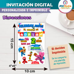 Pocoyo Invitación Digital Mod 02