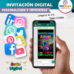 Rainbow Friends Invitación Digital Personalizada #2