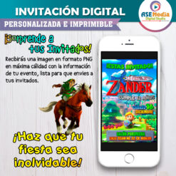Zelda Invitación Digital Personalizada