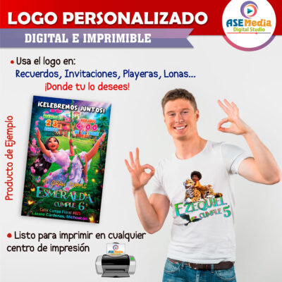 Encanto Logo Personalizado con Nombre - Imagen 3