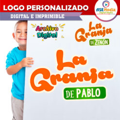 La Granja de Zenón Logo Personalizado con Nombre