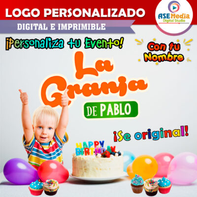 La Granja de Zenón Logo Personalizado con Nombre