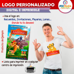 El Rey León Logo Personalizado con Nombre