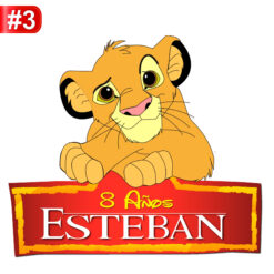 El Rey León Logo Personalizado con Nombre