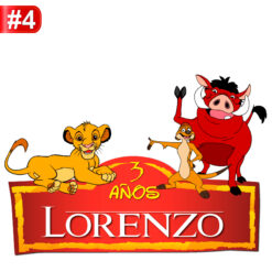 El Rey León Logo Personalizado con Nombre