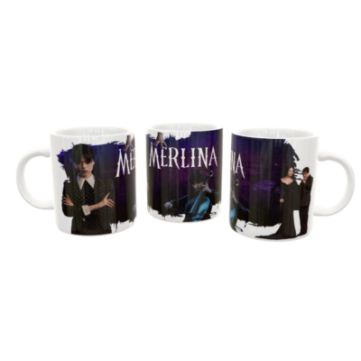 Merlina Addams Plantilla Editable para Taza de Sublimación - Imagen 7