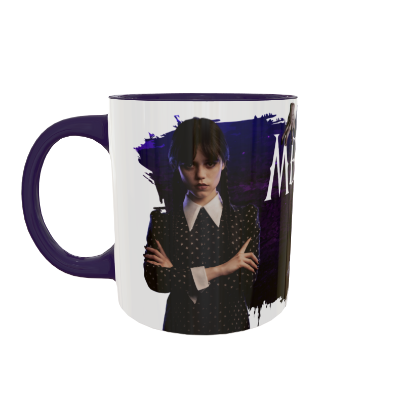 Merlina Addams Plantilla Editable para Taza de Sublimación - Imagen 2