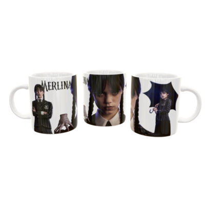 Merlina Addams Plantilla Editable para Taza de Sublimación #2