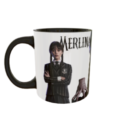 Merlina Addams Plantilla Editable para Taza de Sublimación #2