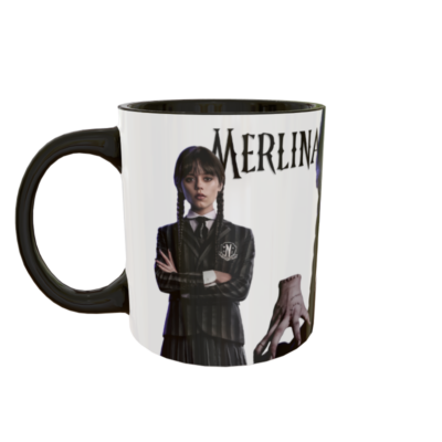 Merlina Addams Plantilla Editable para Taza de Sublimación #2