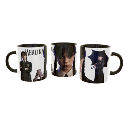 Merlina Addams Plantilla Editable para Taza de Sublimación #2