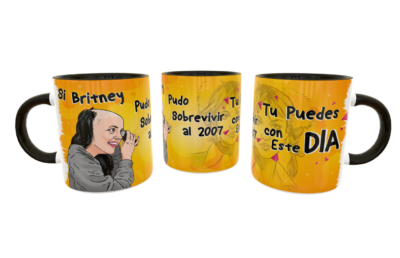 Si Britney Sobrevivio tu puedes MEME Plantilla Editable para Taza de Sublimación - Imagen 6