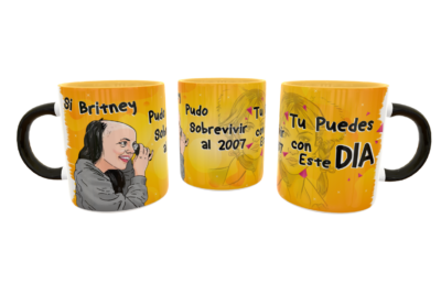 Si Britney Sobrevivio tu puedes MEME Plantilla Editable para Taza de Sublimación - Imagen 5