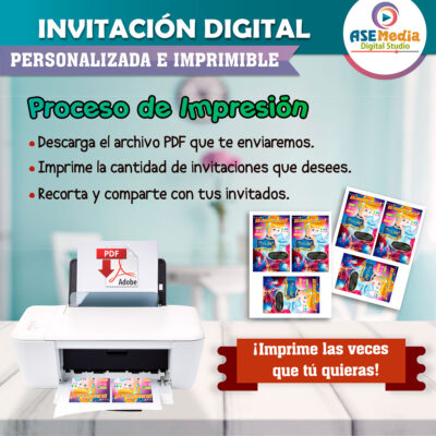 La Cenicienta Invitación Digital de Cumpleaños