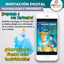La Cenicienta Invitación Digital de Cumpleaños #2