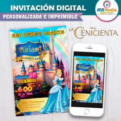 La Cenicienta Invitación Digital de Cumpleaños #3