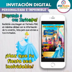 La Cenicienta Invitación Digital de Cumpleaños #3