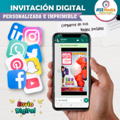 Grandes Héroes Baymax Invitación Digital Personalizada