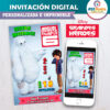 Grandes Héroes Baymax Invitación Digital Personalizada #2