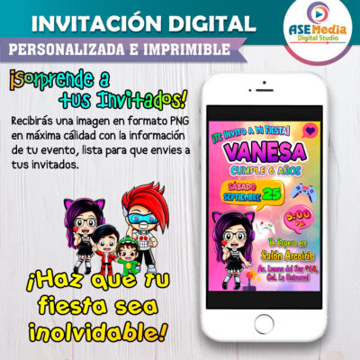 Kori Juega Karim Juega Invitación Digital Personalizada