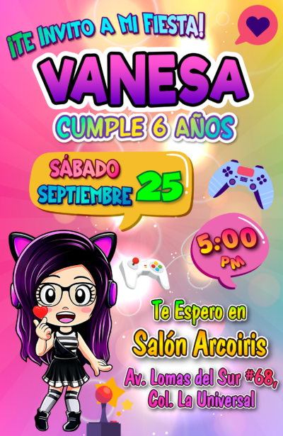 Kori Juega Karim Juega Invitación Digital Personalizada