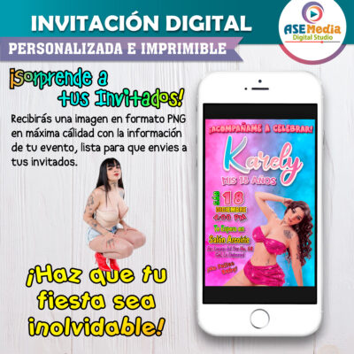 Karely Ruiz Invitación Digital de Cumpleaños