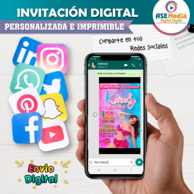 Karely Ruiz Invitación Digital de Cumpleaños