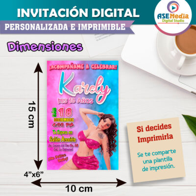 Karely Ruiz Invitación Digital de Cumpleaños