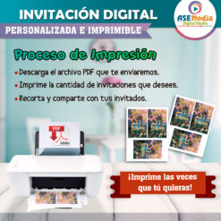 Rapunzel Enredados Invitación Digital Personalizada