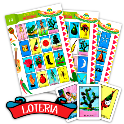 Lotería Mexicana Mexico Lindo Imprimible Mod. 08