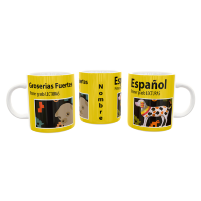 Groserias Fuertes Libro Primer Grado Perrito MEME Plantilla Editable para Taza de Sublimación - Imagen 7
