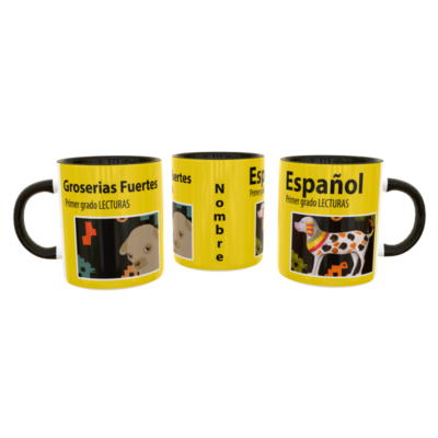 Groserias Fuertes Libro Primer Grado Perrito MEME Plantilla Editable para Taza de Sublimación - Imagen 8