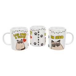 Los Odio a Todos, Gato Enojado Plantilla Editable para Sublimación de Taza