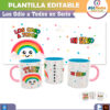 Los Odio a Todos en Serio Arcoiris Plantilla Editable para Sublimación de Taza
