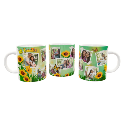 Collage de Fotos con Girasoles Plantilla Editable para Taza de Sublimación - Imagen 7