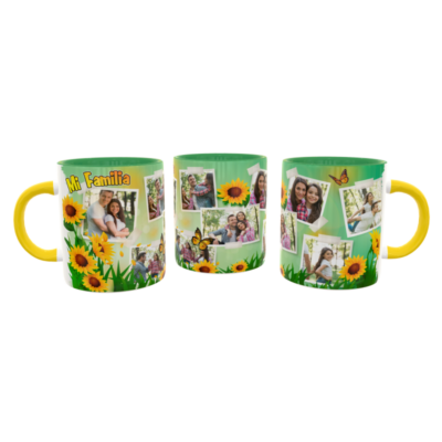 Collage de Fotos con Girasoles Plantilla Editable para Taza de Sublimación - Imagen 5
