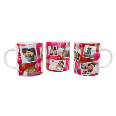 Collage de Fotos Encorazonado Plantilla Editable para Taza de Sublimación - Imagen 7