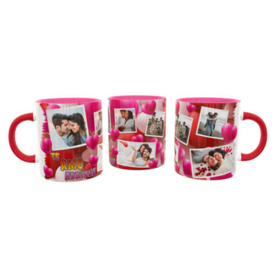 Collage de Fotos Encorazonado Plantilla Editable para Taza de Sublimación - Imagen 5