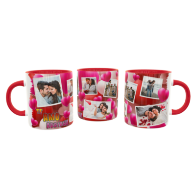 Collage de Fotos Encorazonado Plantilla Editable para Taza de Sublimación - Imagen 6