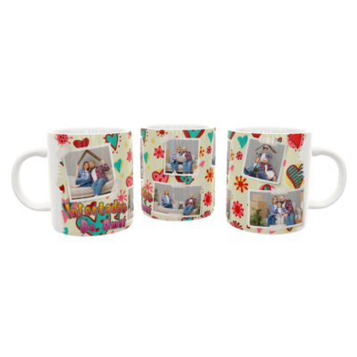 Collage de Fotos Infectados de Amor Plantilla Editable para Taza de Sublimación - Imagen 7